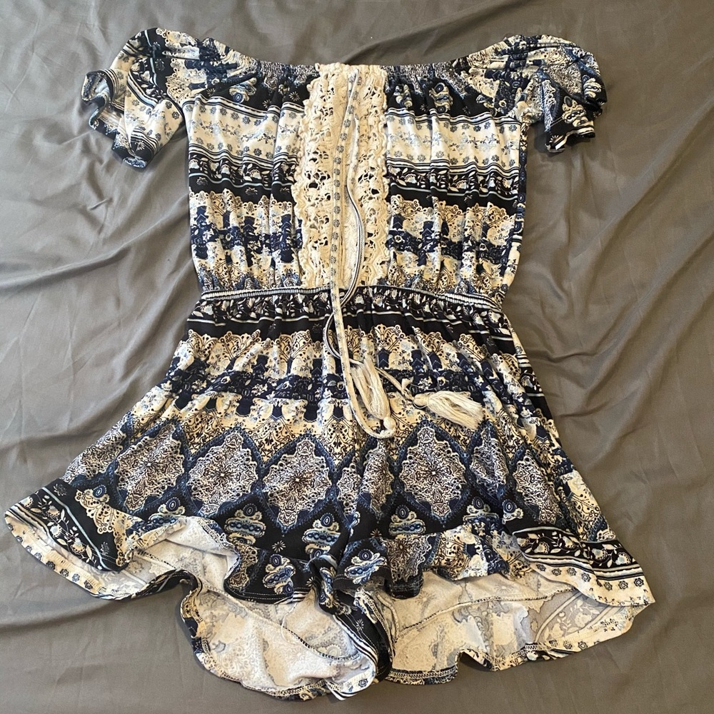 Off the shoulder romper